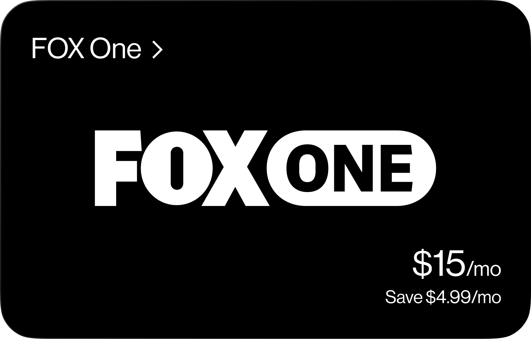 Fox One perk